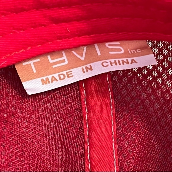 Men's Tyvis Chicago Illinois Windy City Red & White Baseball Hat - Picture 12 of 12